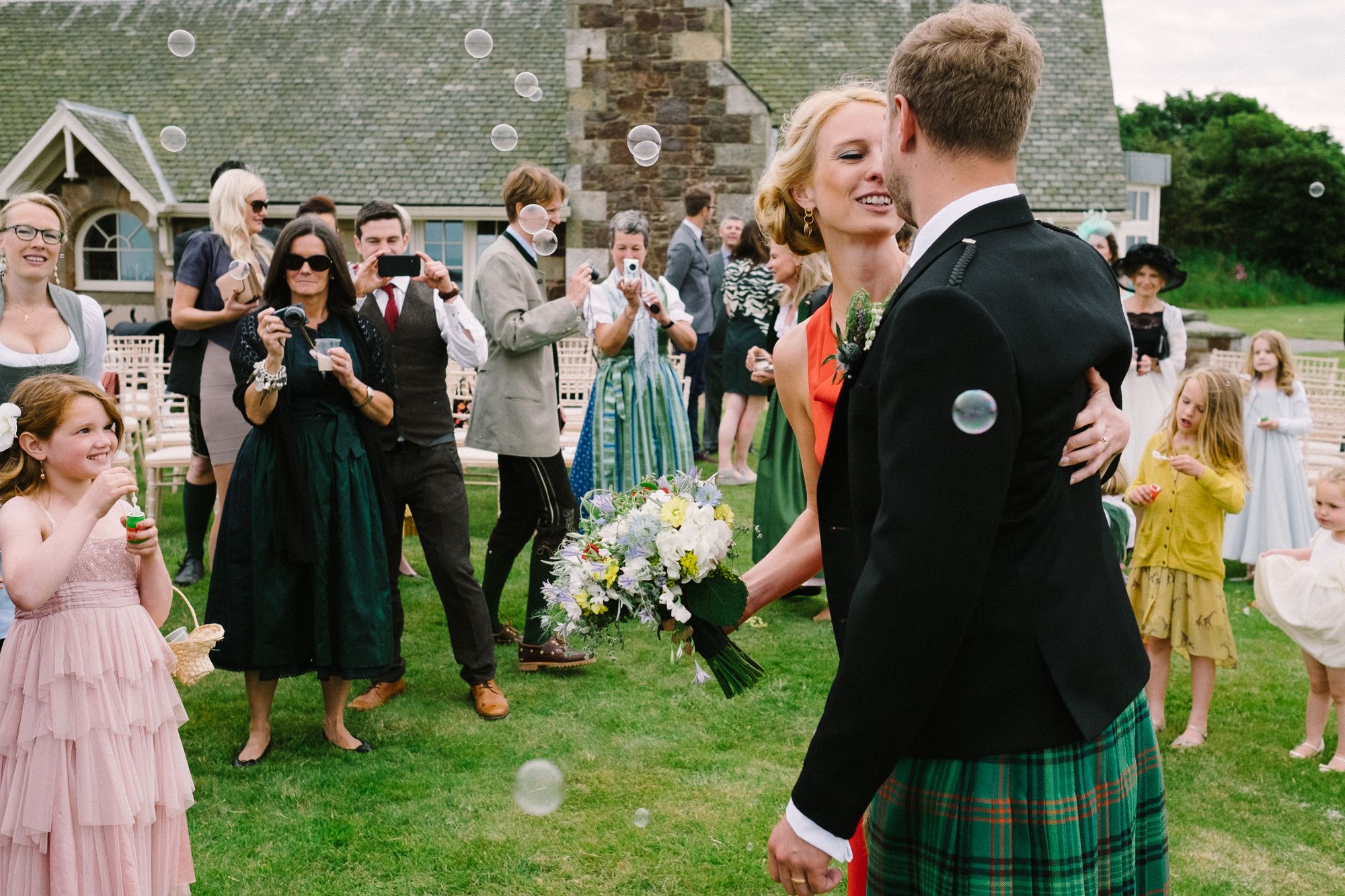 Celebrations after wedding ceremony