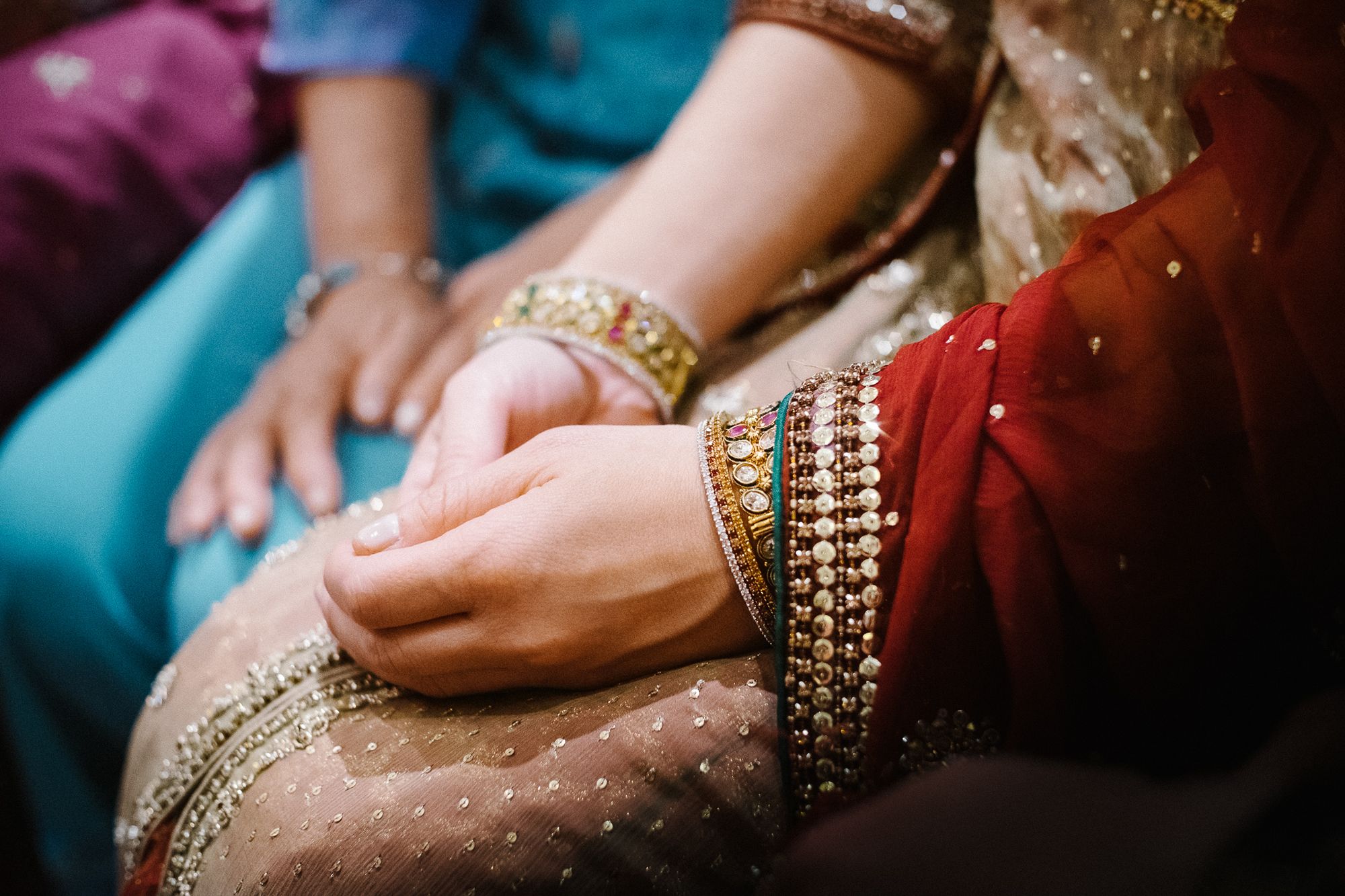 Hindu wedding dress saree details