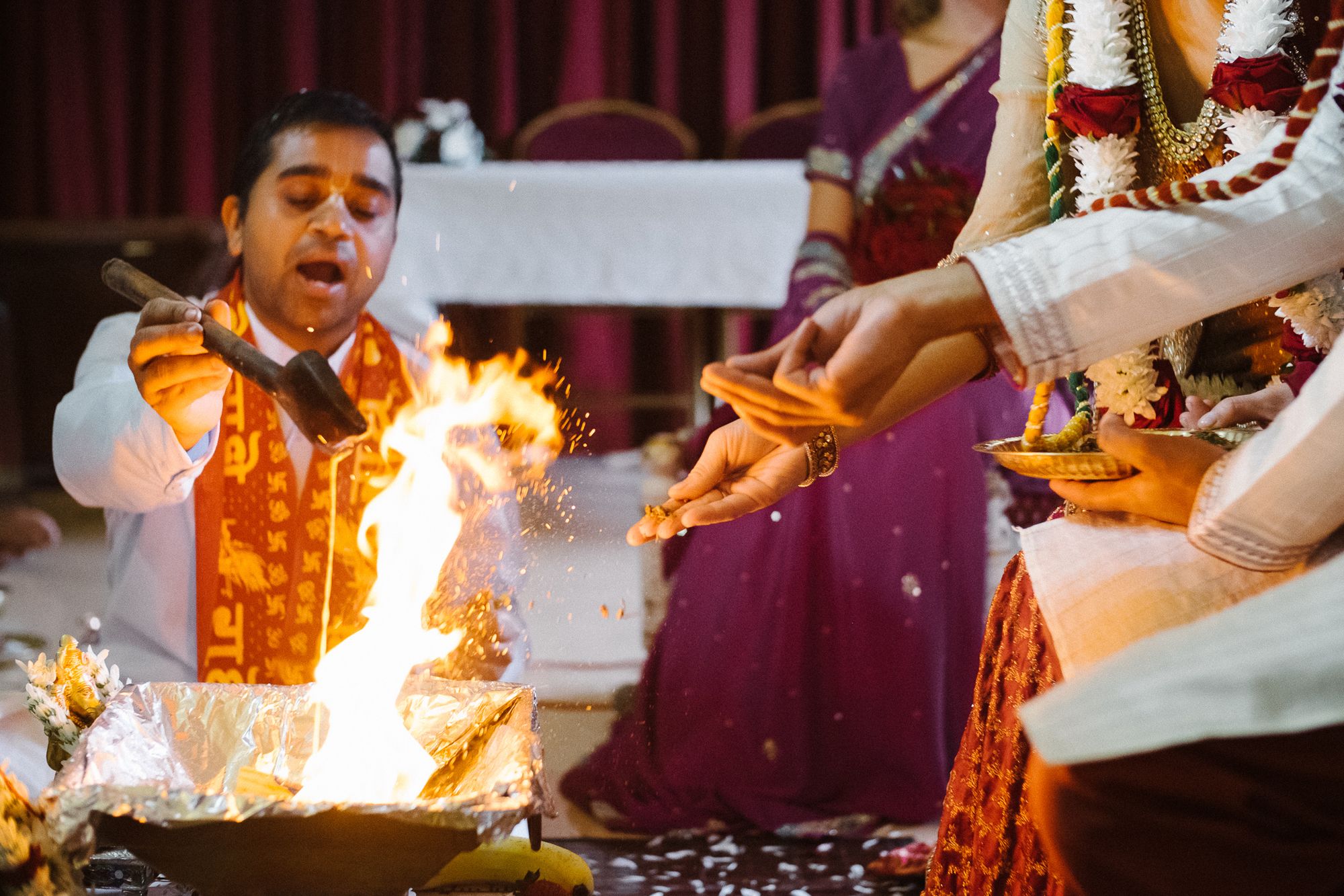 Hindu ceremony at The Manor in London