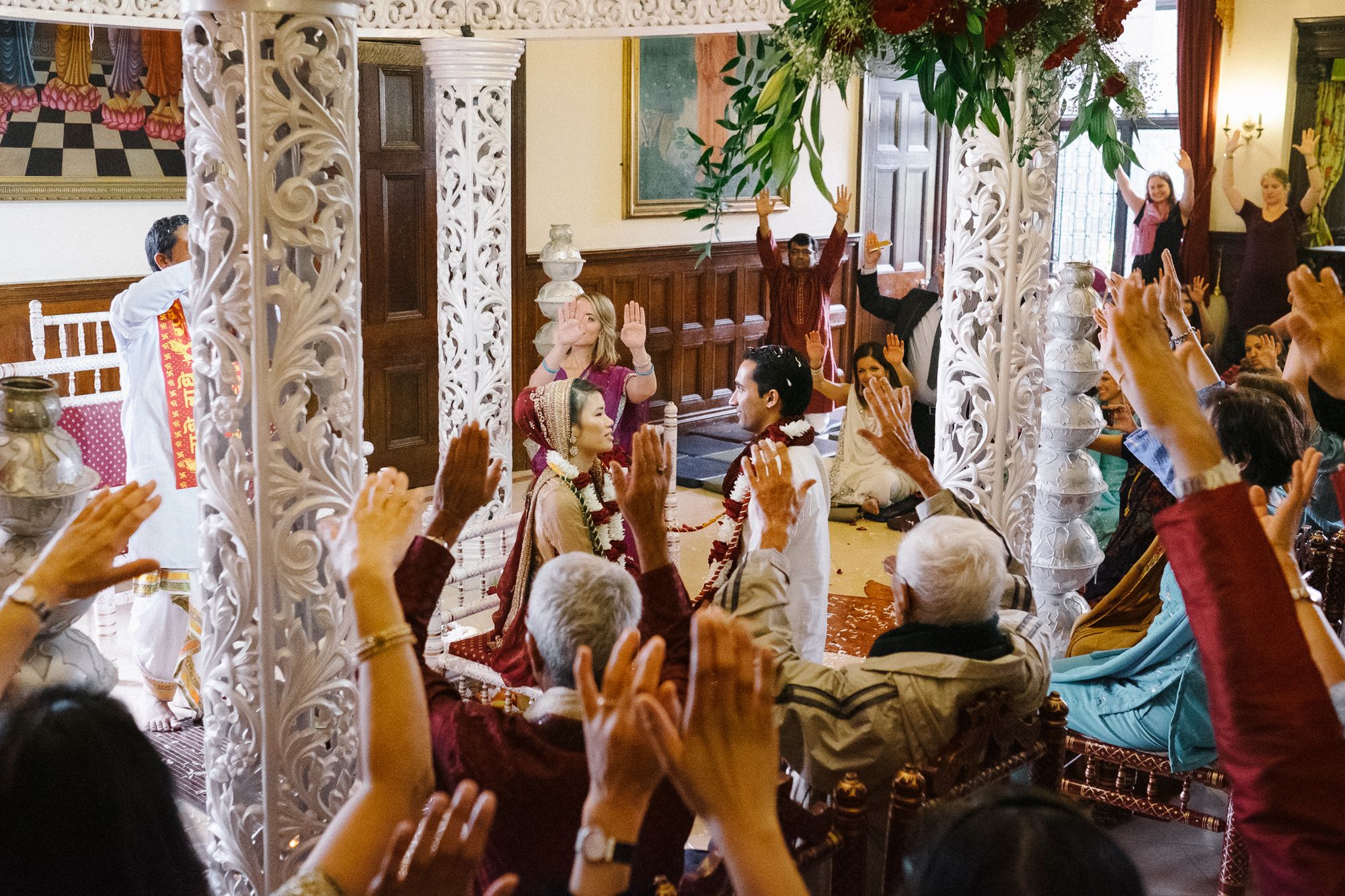 Traditional Hindu wedding ceremony