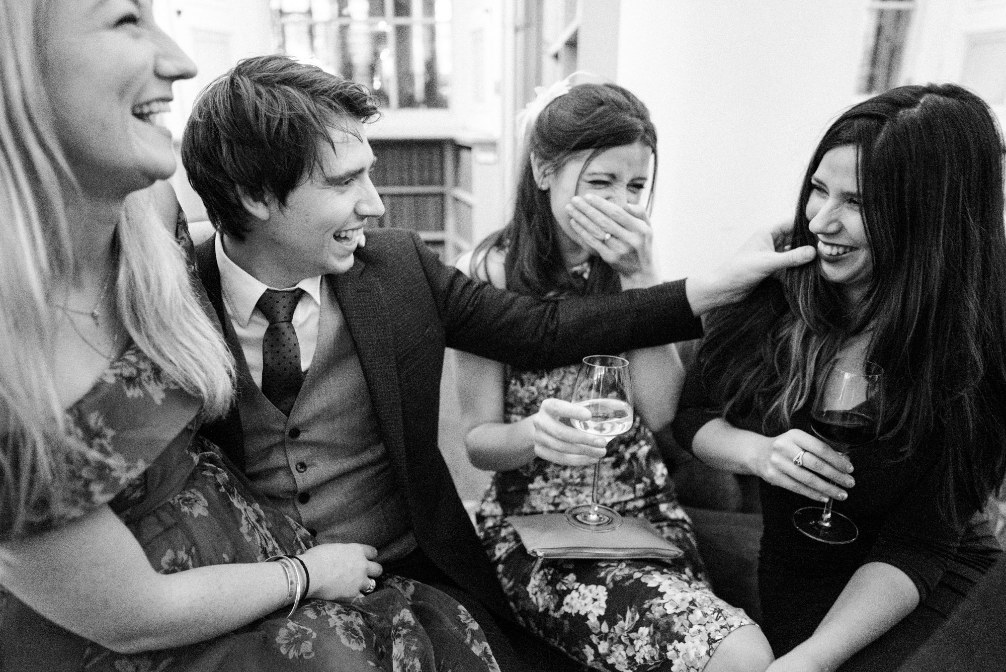 Wedding guests at The Signet Library Edinburgh