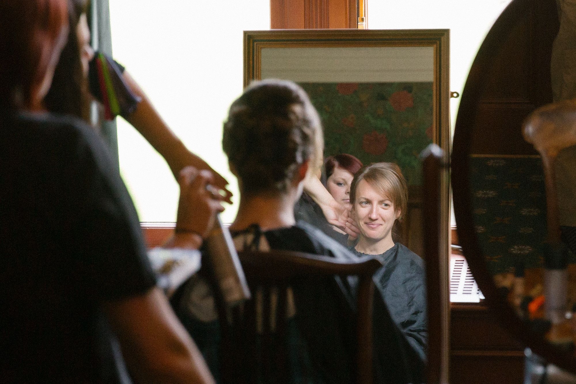 Bridal preparations at Mar Lodge Estate