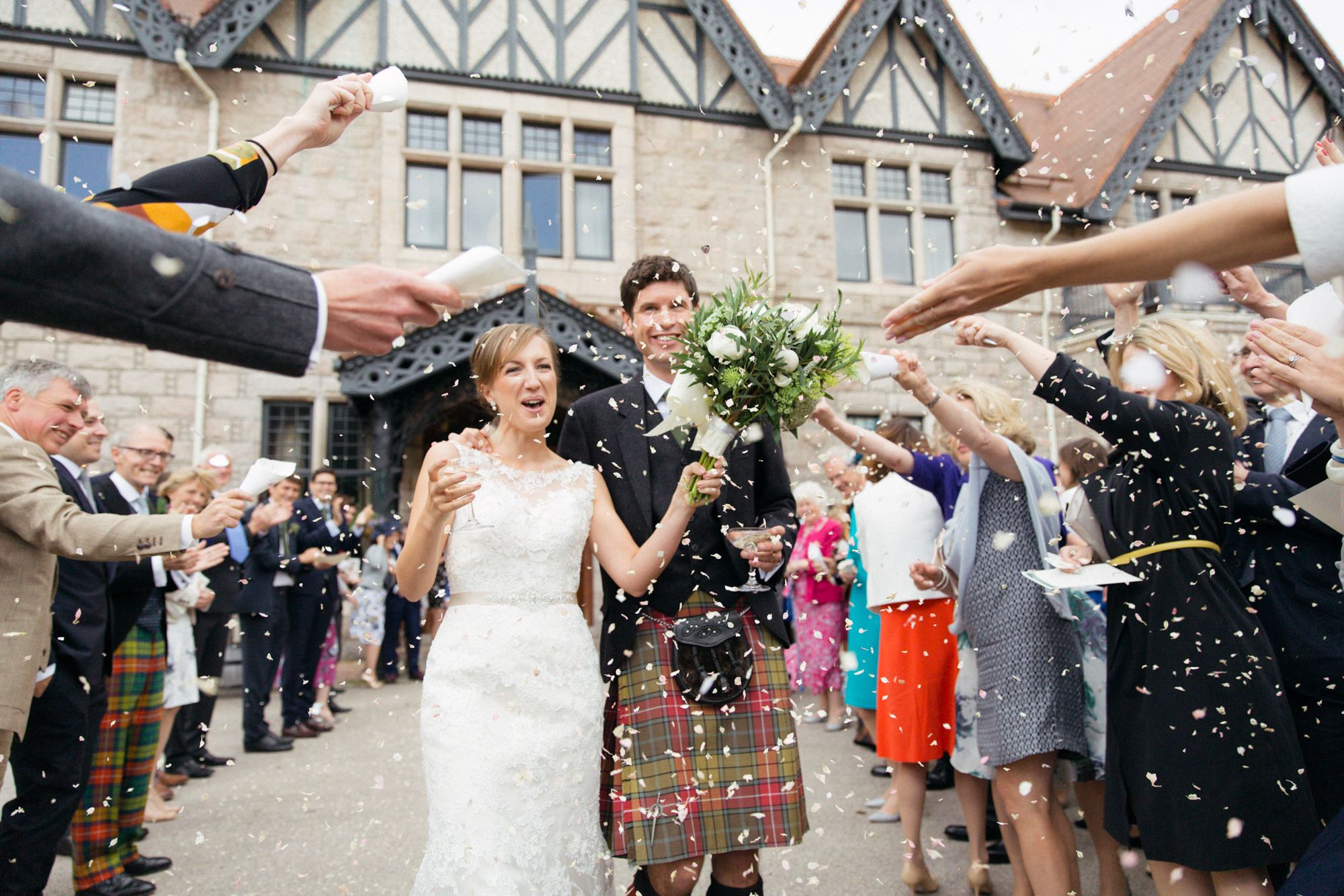 Mar Lodge Estate wedding confetti