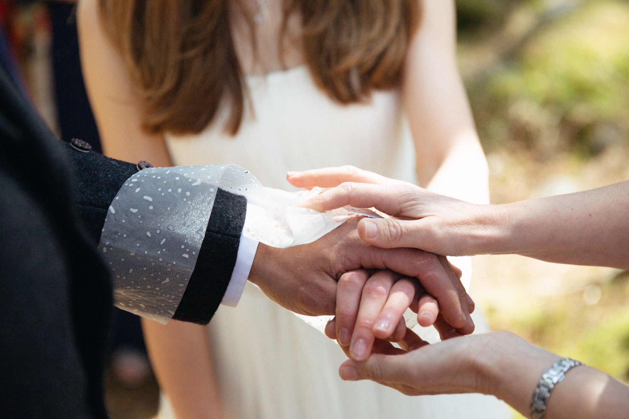 Rustic wedding ceremony Scotland