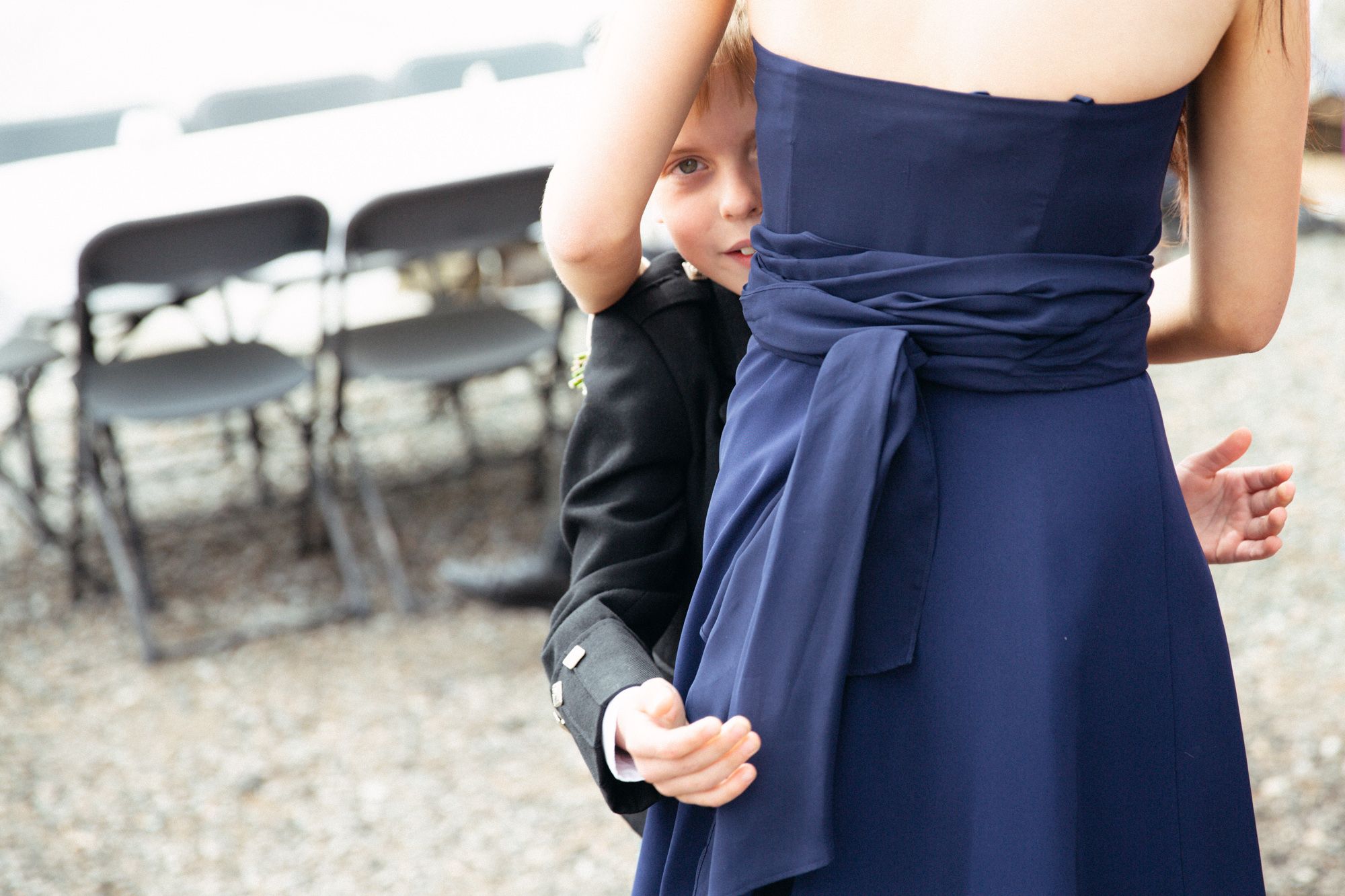 Boy at wedding