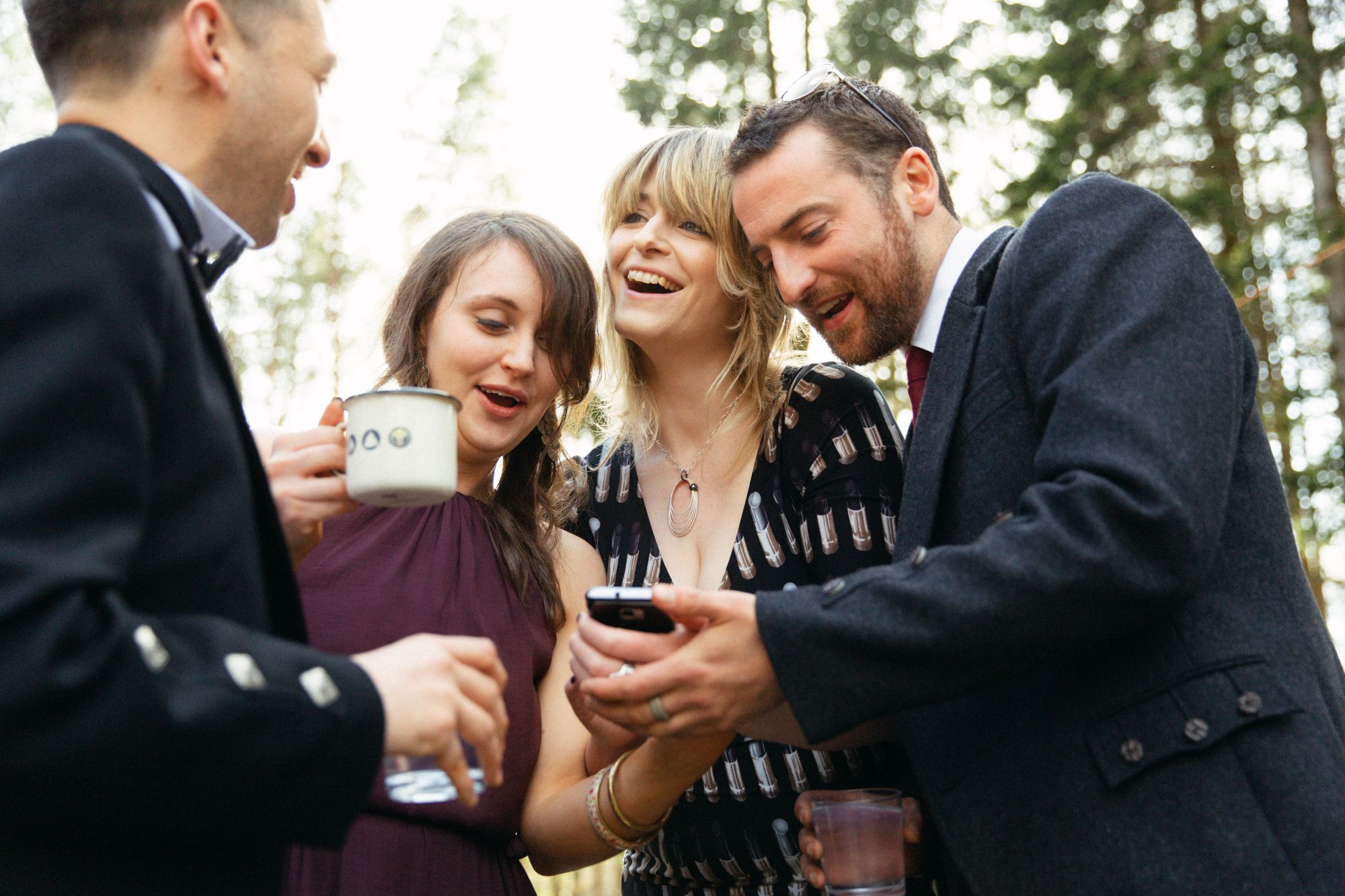 Perthshire wedding guests