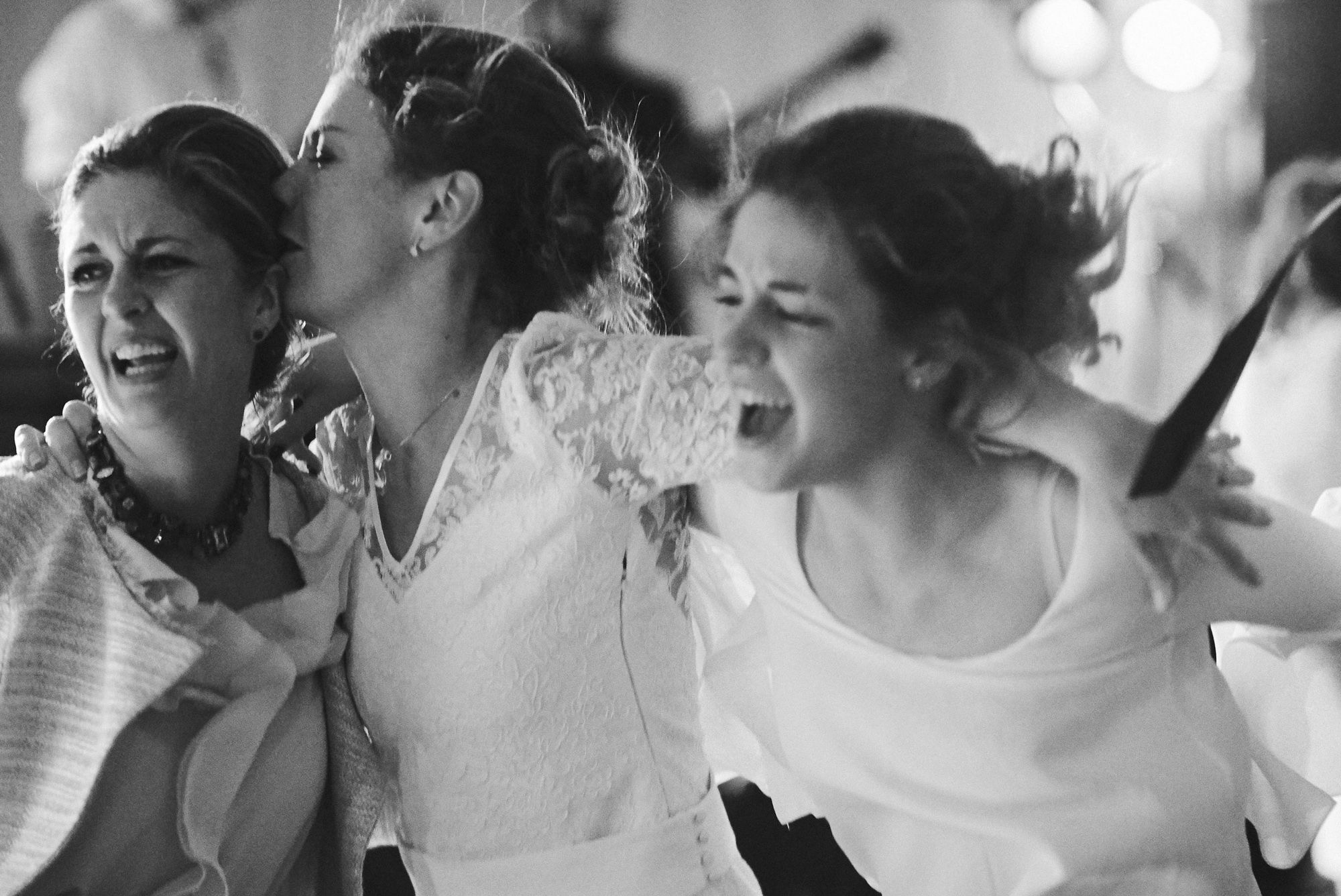 Bride and her family enjoying dance