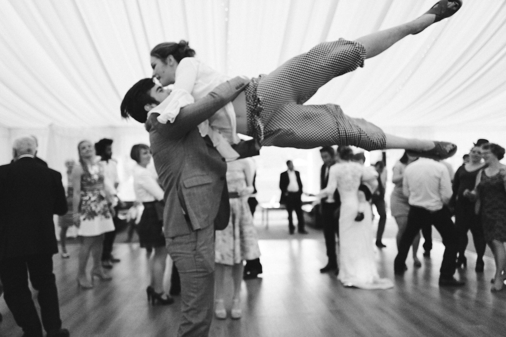 Dance moves at Dunglass Estate wedding