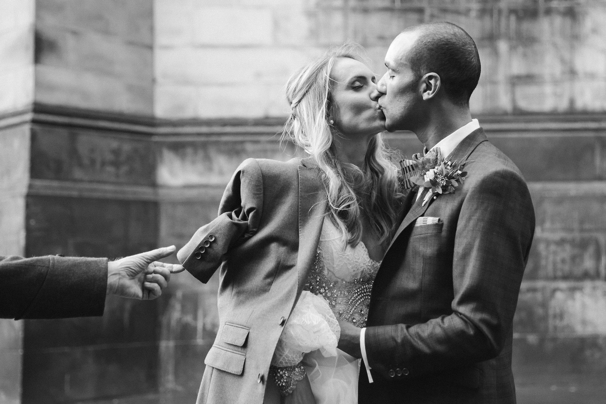 Signet Library wedding bride and groom documentary photo