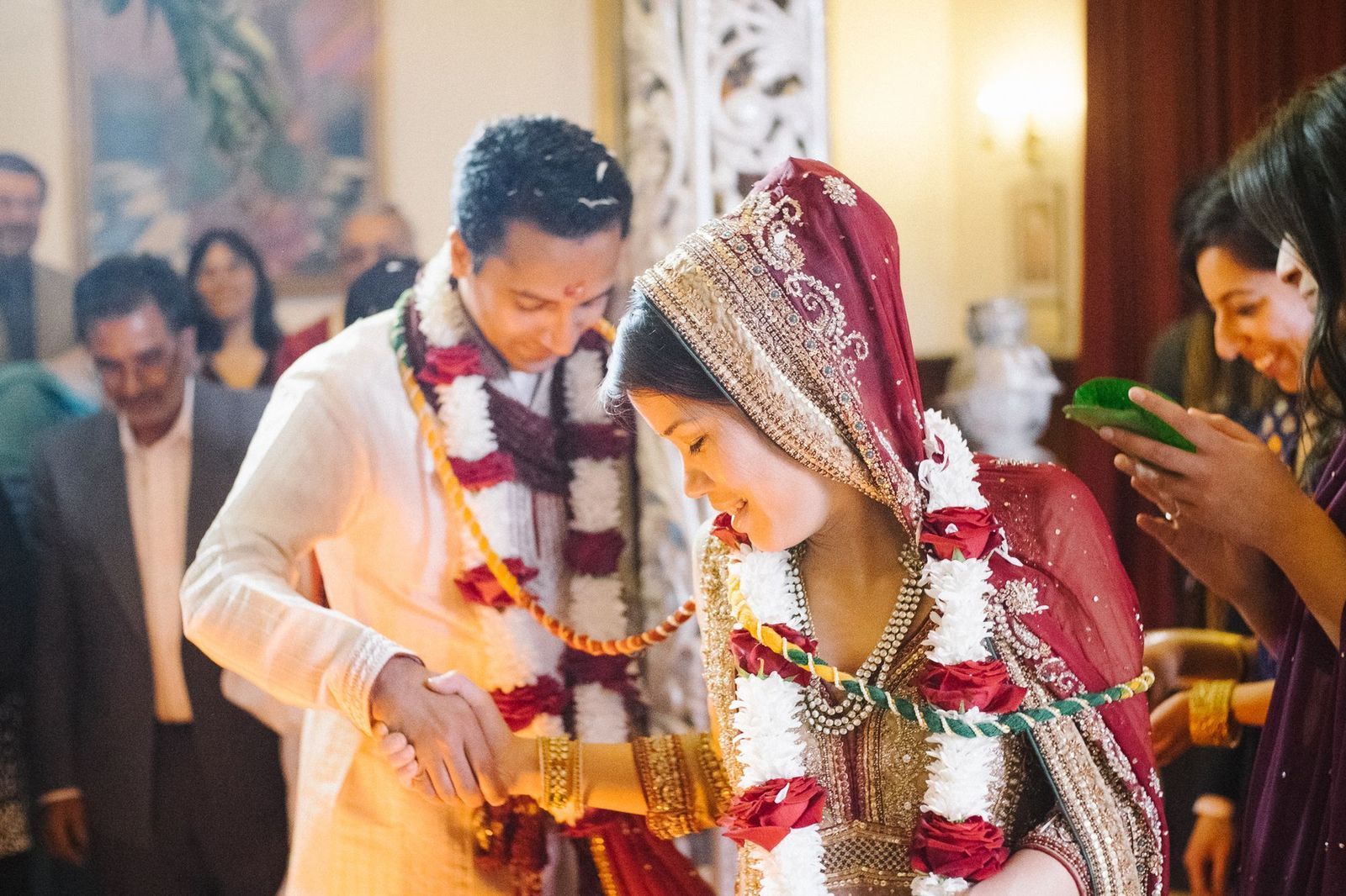 Chinese and Indian fusion wedding in London Hindu ceremony