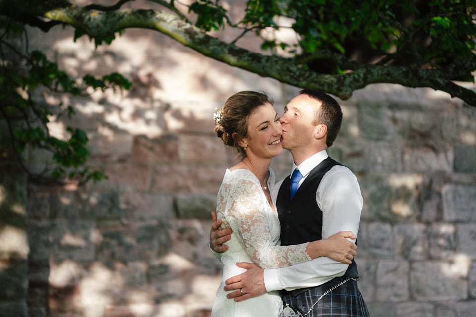 Dunglass Estate wedding French couple 